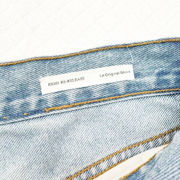 Frame Rigid Re-Release Le Original Short Light Wash Button Denim Jean SIze 29 - Picture 4 of 7